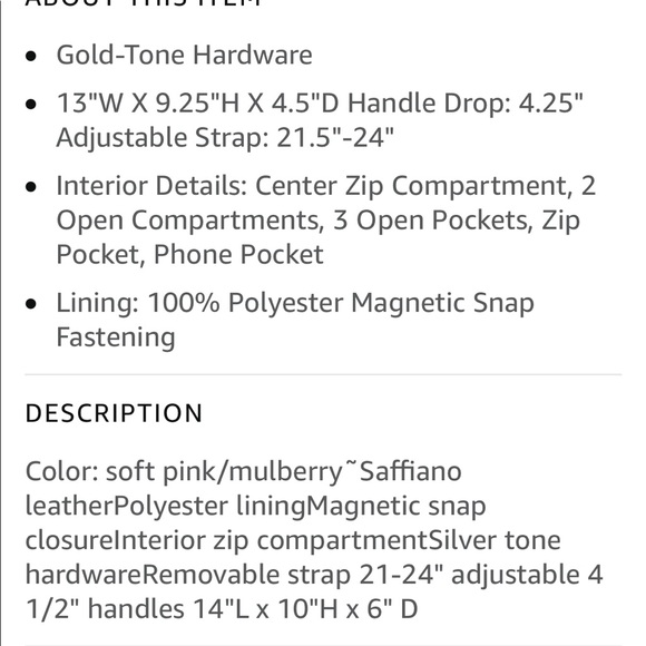 MK Bag / Michael Kors Savannah Large Satchel - Picture 17 of 17